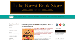 Desktop Screenshot of lakeforestbookstore.com