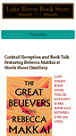 Mobile Screenshot of lakeforestbookstore.com