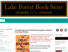 Tablet Screenshot of lakeforestbookstore.com